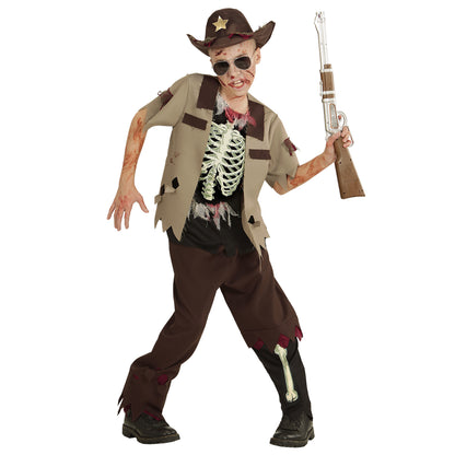 "ZOMBIE SHERIFF" (Oberteil, Hose, Hut) – Vorderansicht