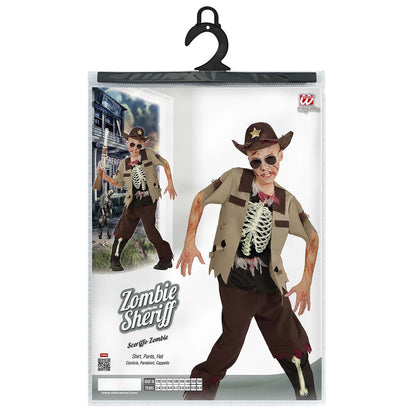 "ZOMBIE SHERIFF" (Oberteil, Hose, Hut) – Detailansicht