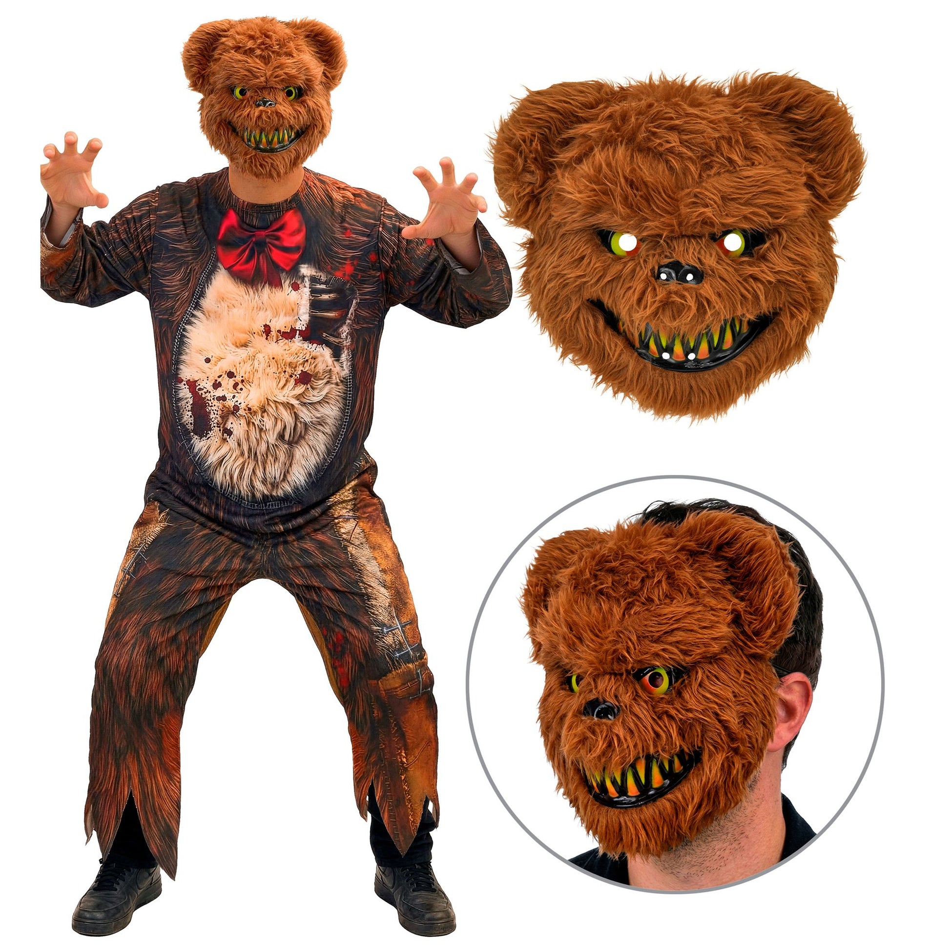 "ZOMBIE TEDDYBÄR" (Overall, Maske) – Detailansicht
