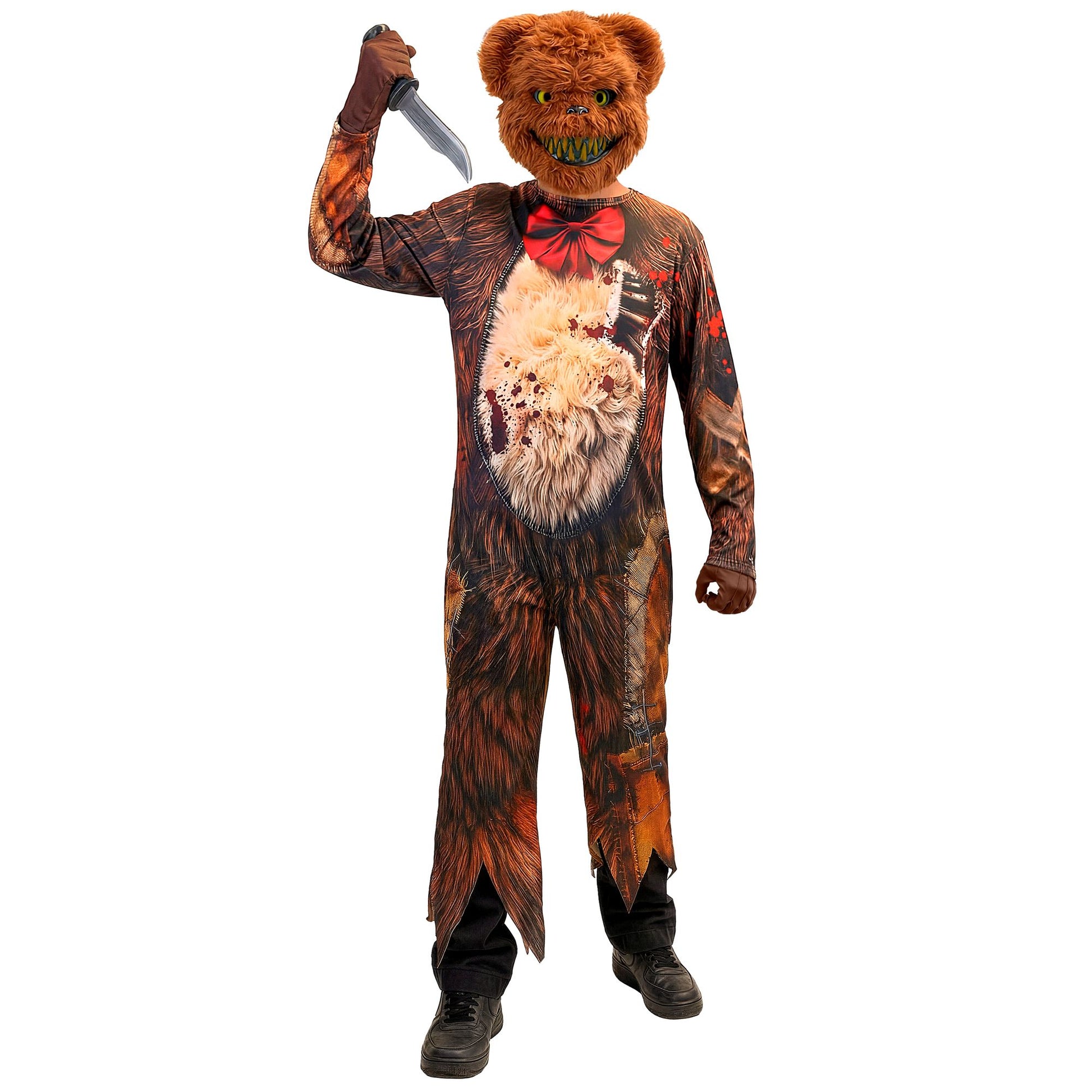 "ZOMBIE TEDDYBÄR" (Overall, Maske) – Vorderansicht