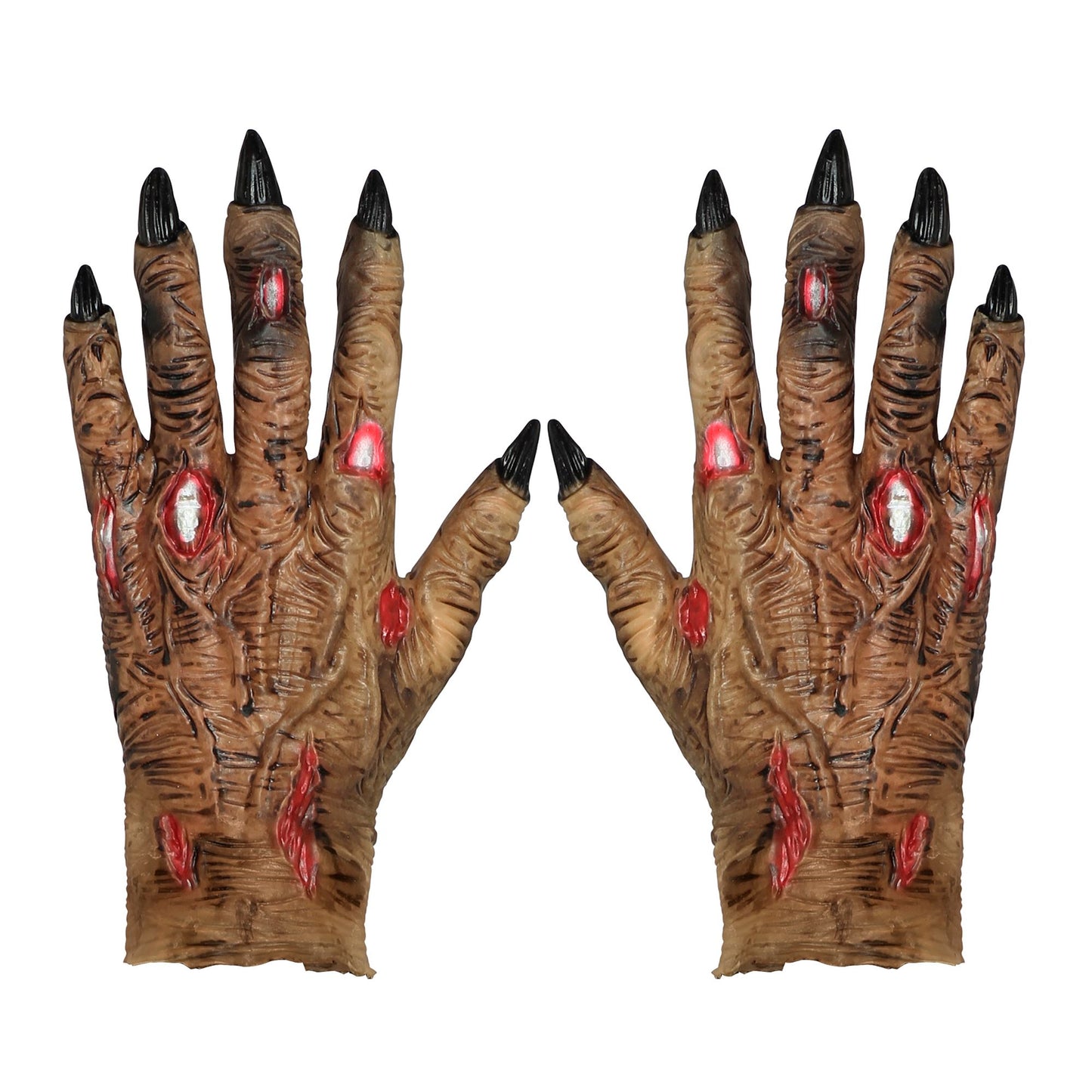 "ZOMBIEHANDSCHUHE" aus Latex – Vorderansicht