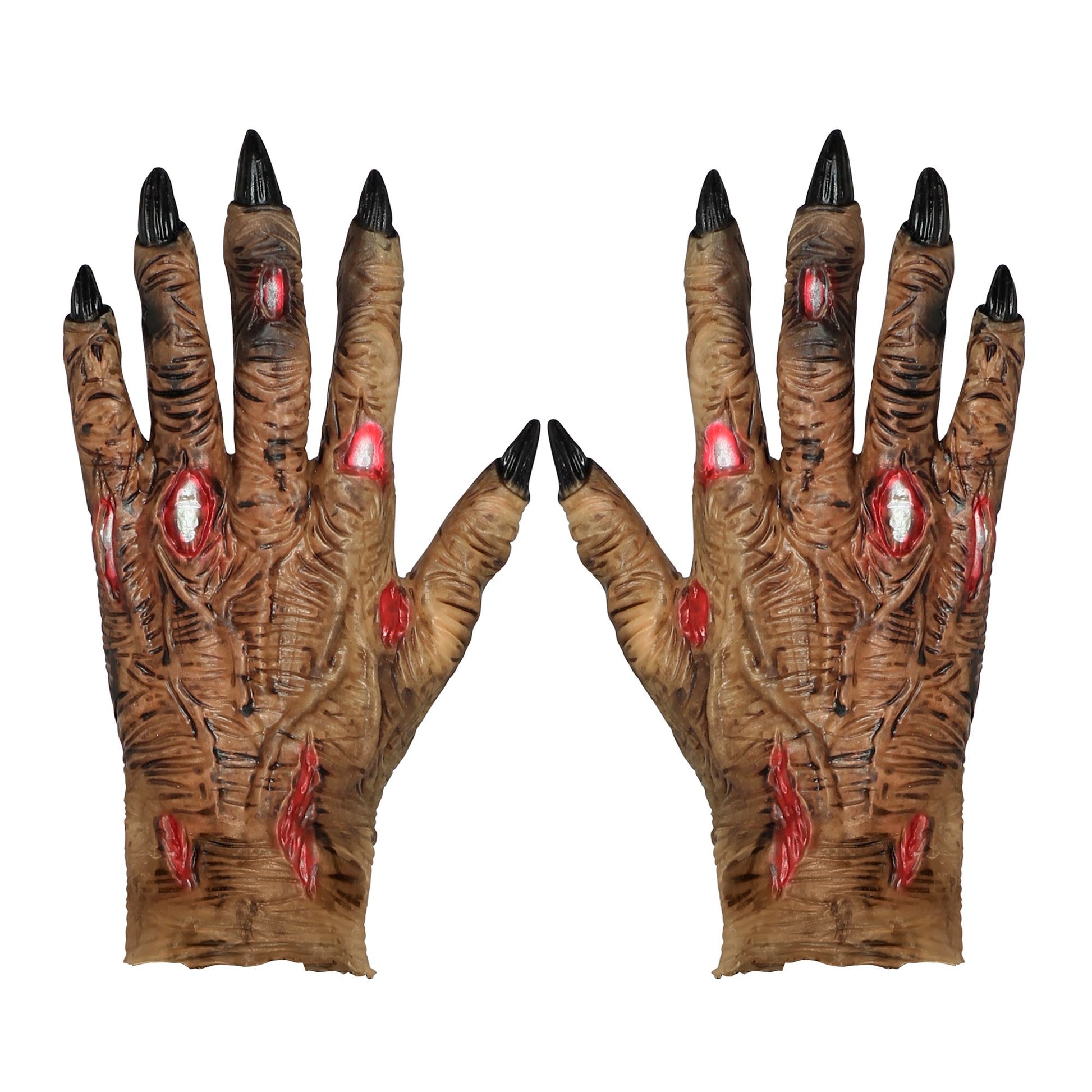"ZOMBIEHANDSCHUHE" aus Latex – Vorderansicht
