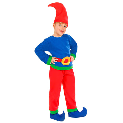 "ZWERG" (Oberteil, Hose, Gürtel, Überstiefel, Hut) – Vorderansicht