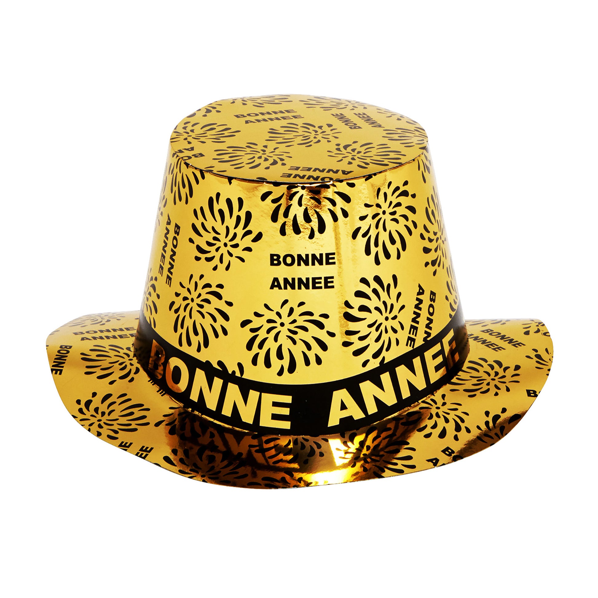 "ZYLINDER BONNE ANNÉE GOLD" – Vorderansicht