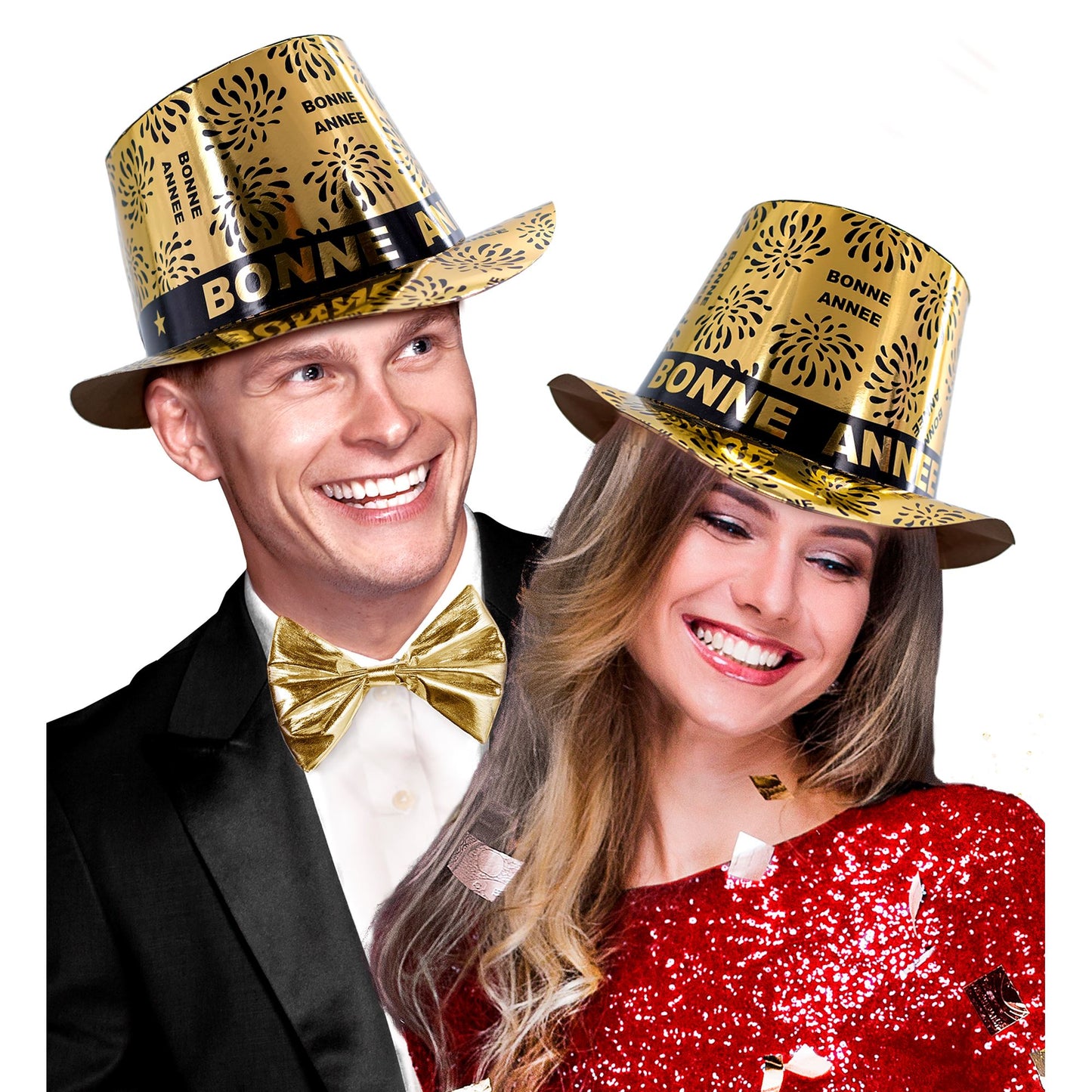"ZYLINDER BONNE ANNÉE GOLD" – Ansicht 3
