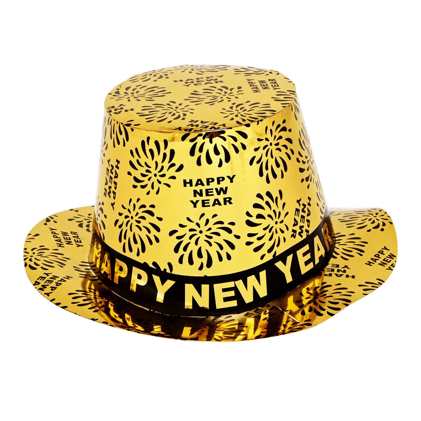"ZYLINDER HAPPY NEW YEAR GOLD" – Vorderansicht