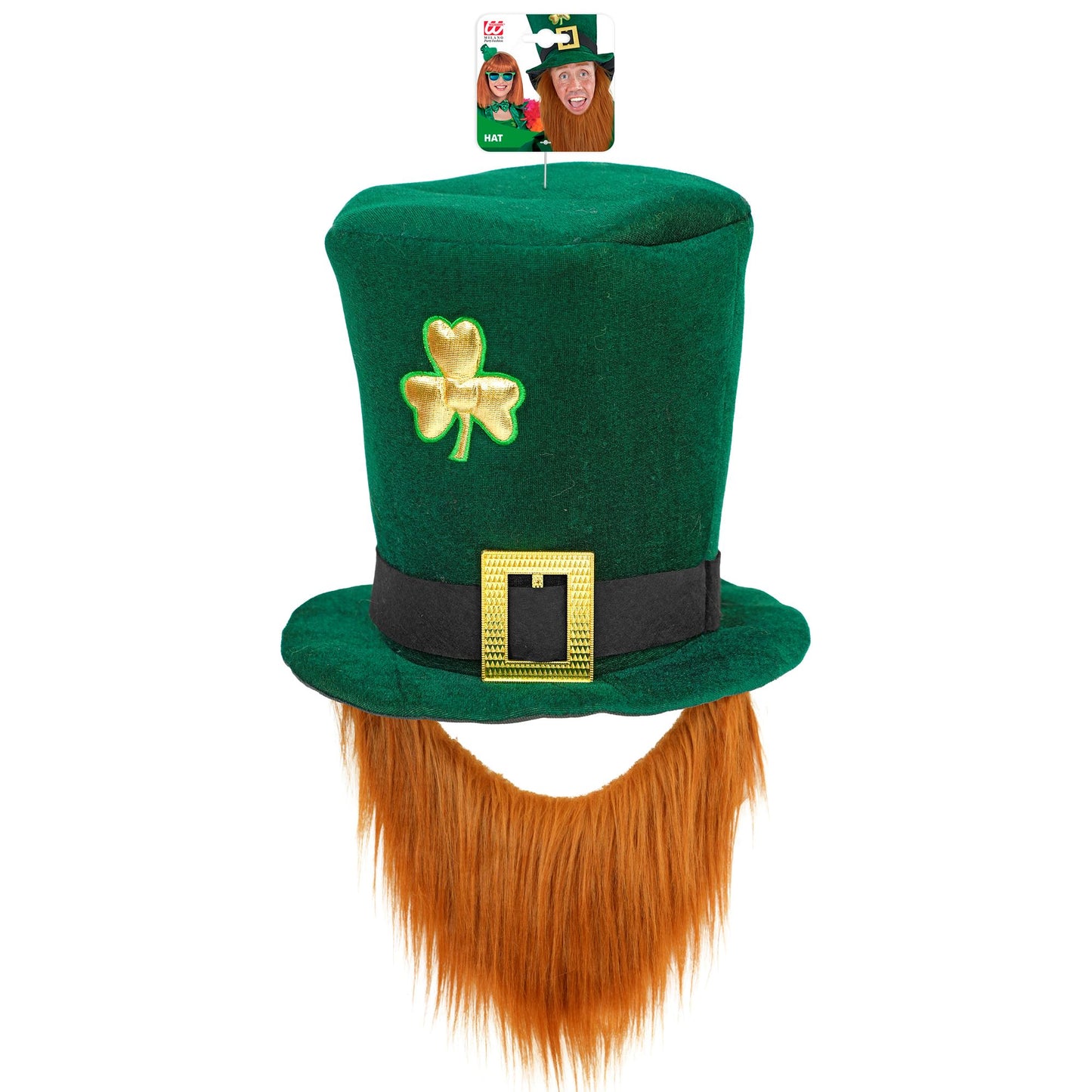 "ZYLINDER MIT BART LEPRECHAUN" 25 cm – Detailansicht