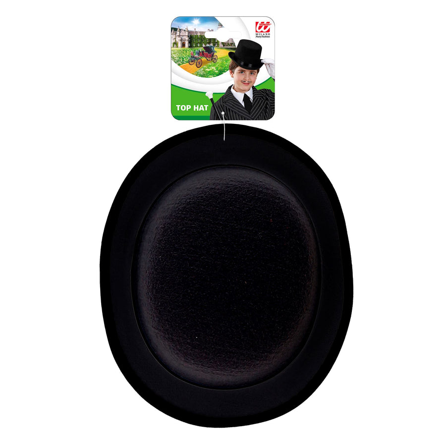 "ZYLINDER SCHWARZ AUS FILZ" 11 cm - Kindergröße – Detailansicht